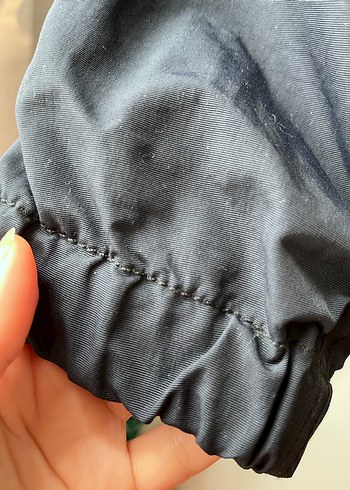 Mavi Fermuarlı Midi Ceket - Görsel 9