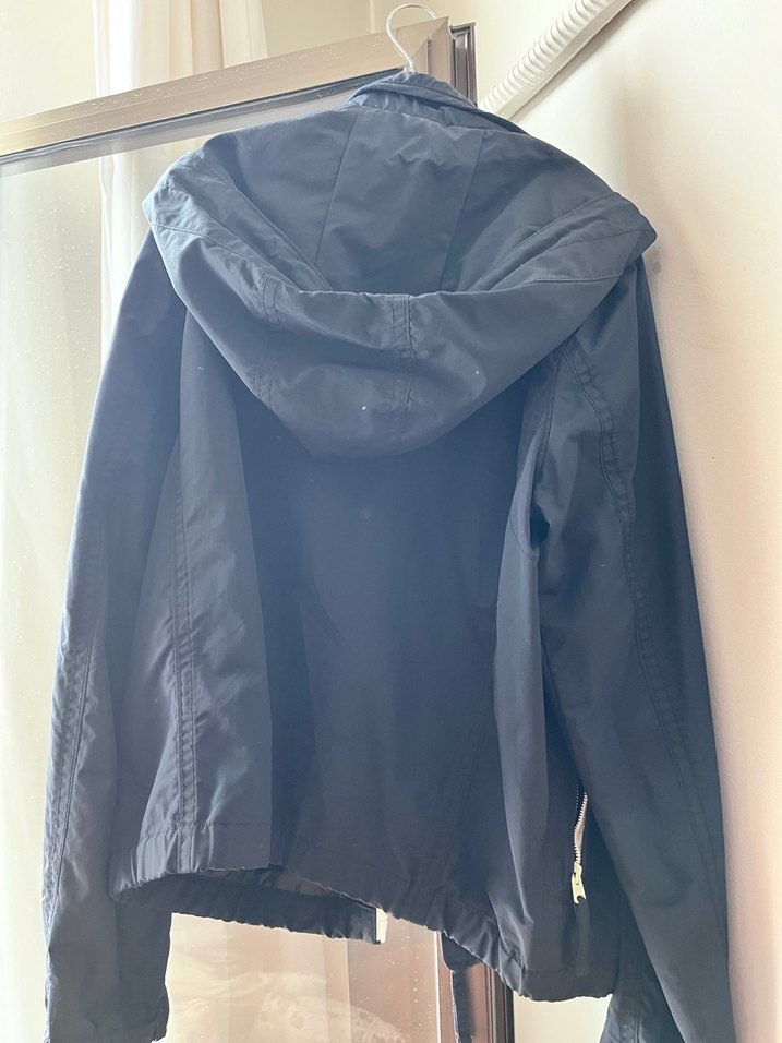 Mavi Fermuarlı Midi Ceket - Görsel 2