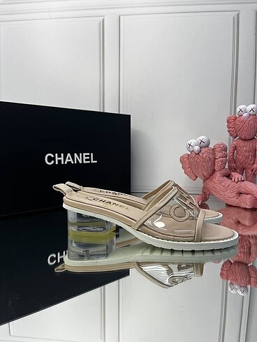 38 Beden ten rengi Renk CHANEL SLIDES