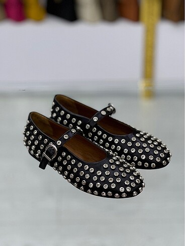 Alaïa strass lambskin ballet flats