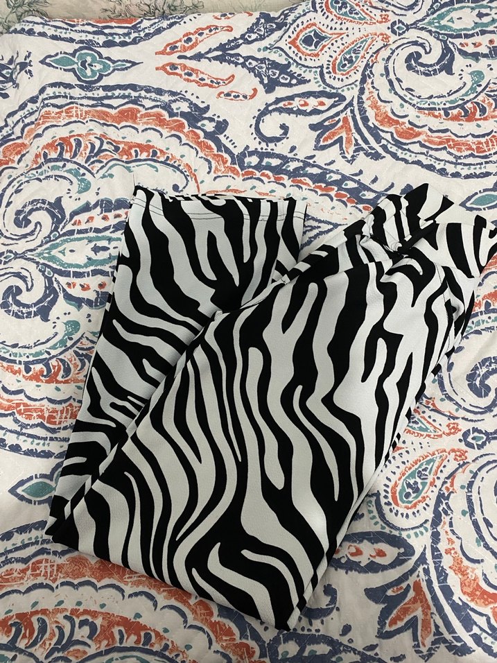 Zebra Desenli Bohem pantolon - Görsel 2