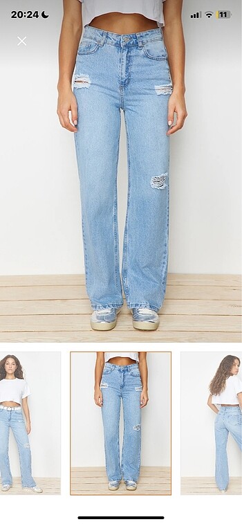 yüksek bel jean - Görsel 2