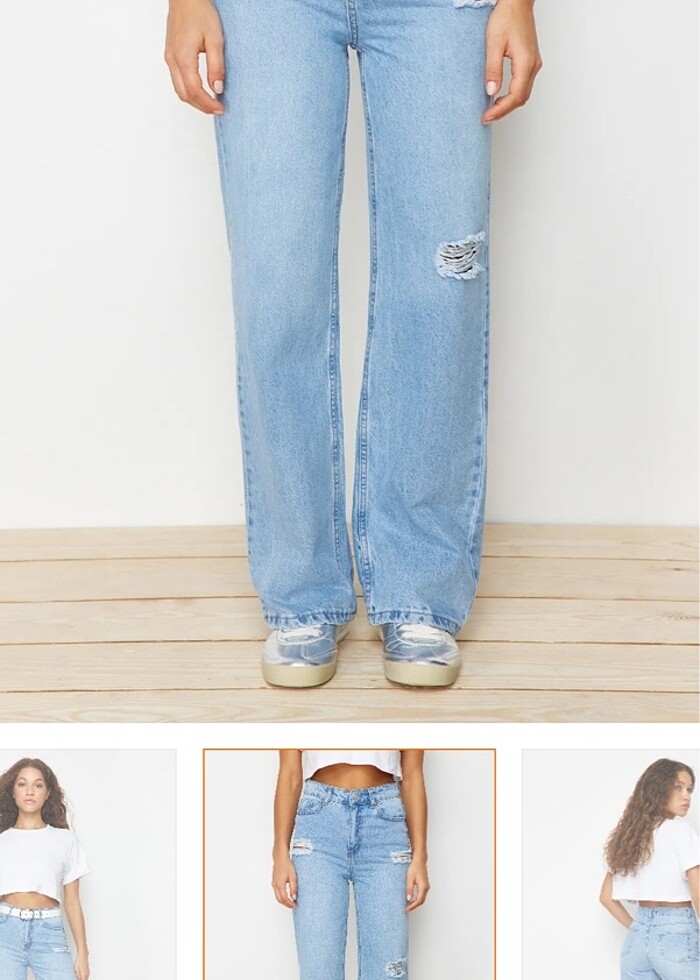 yüksek bel jean - Görsel 2