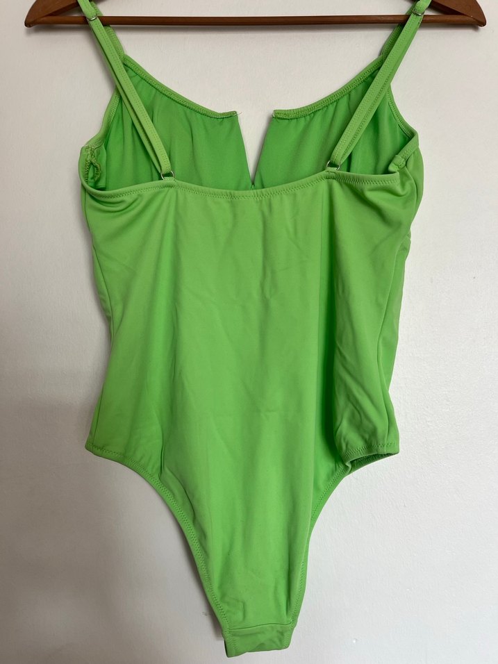 Yeşil İnce Askılı Kadın Mayo - Görsel 2