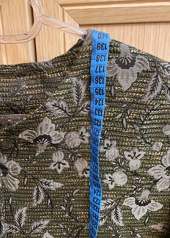 Vintage desenli uzun özel dikim pardesü - Görsel 3