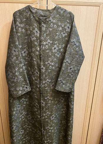 Vintage desenli uzun özel dikim pardesü - Görsel 2