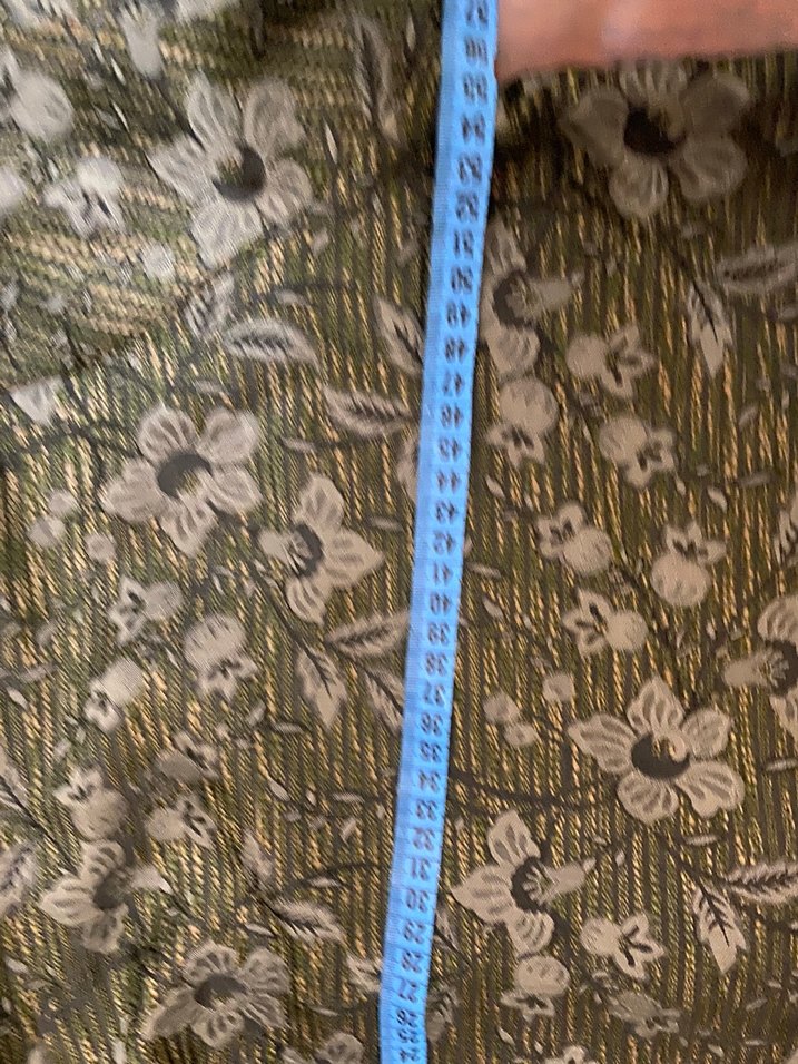 Vintage desenli uzun özel dikim pardesü - Görsel 4