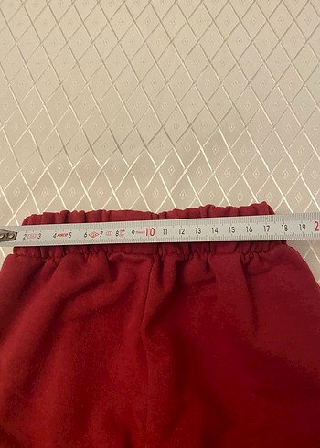 Bordo Rahat Kesim Kız Eşofman Altı - Görsel 3