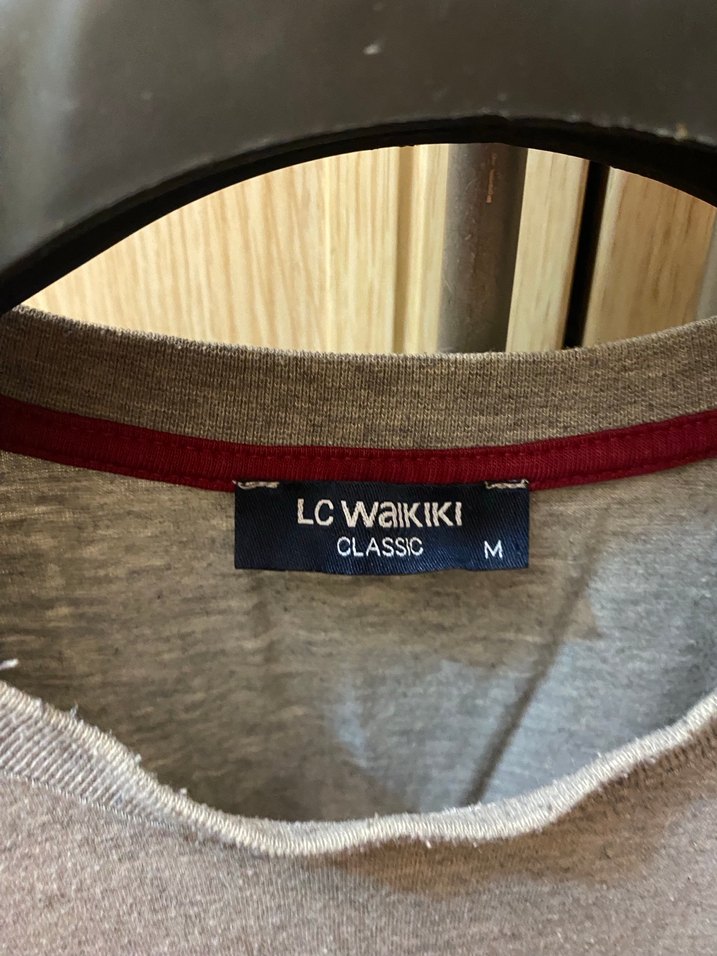 Gri Baskılı Erkek Kısa Kollu Tişört - Görsel 3