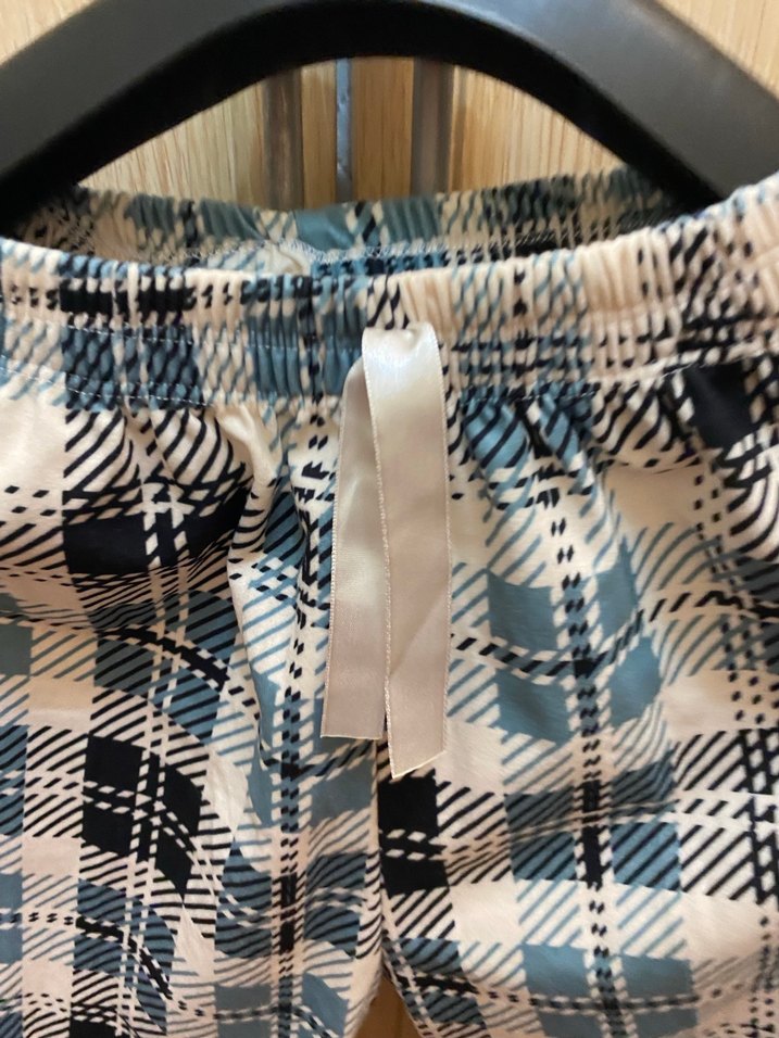 Gri Kareli Rahat Kumaş Kadın Pantolon - Görsel 2