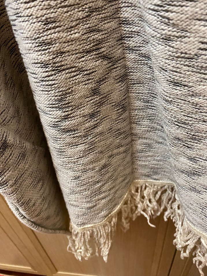 Bohem Gri Örgü Boğazlı Kadın Kazak - Görsel 3