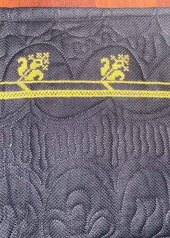 Siyah Üzerine Etamin seccade . - Görsel 2