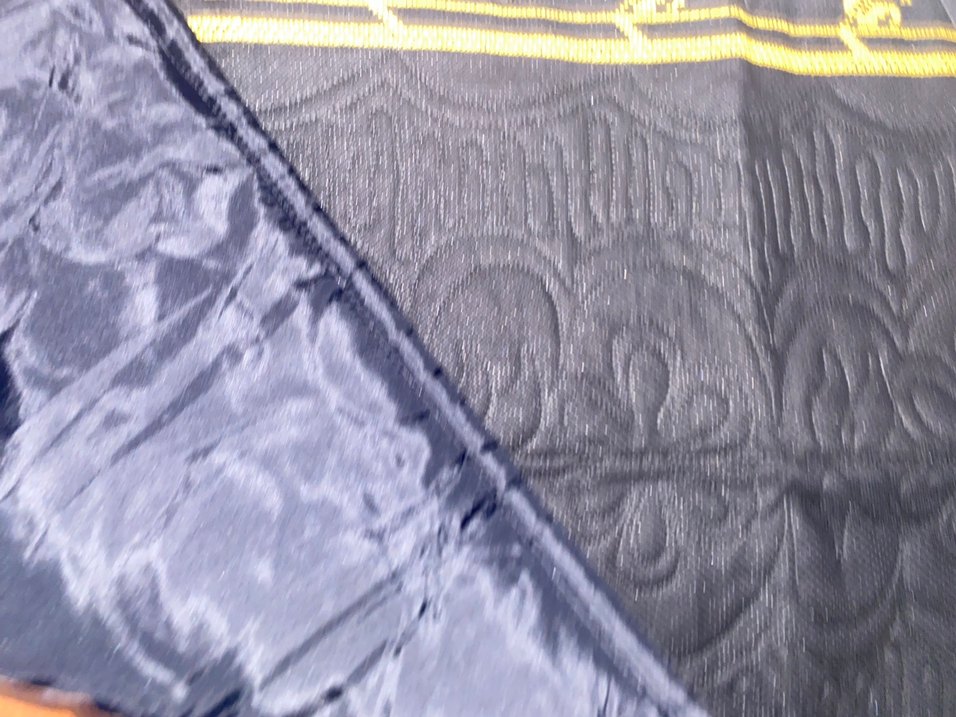 Siyah Üzerine Etamin seccade . - Görsel 4