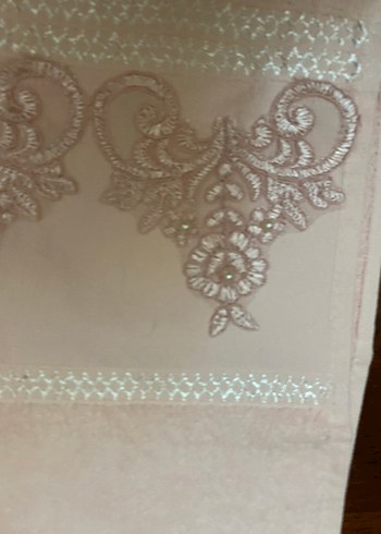 Bej Nakışlı Havlu - Görsel 2