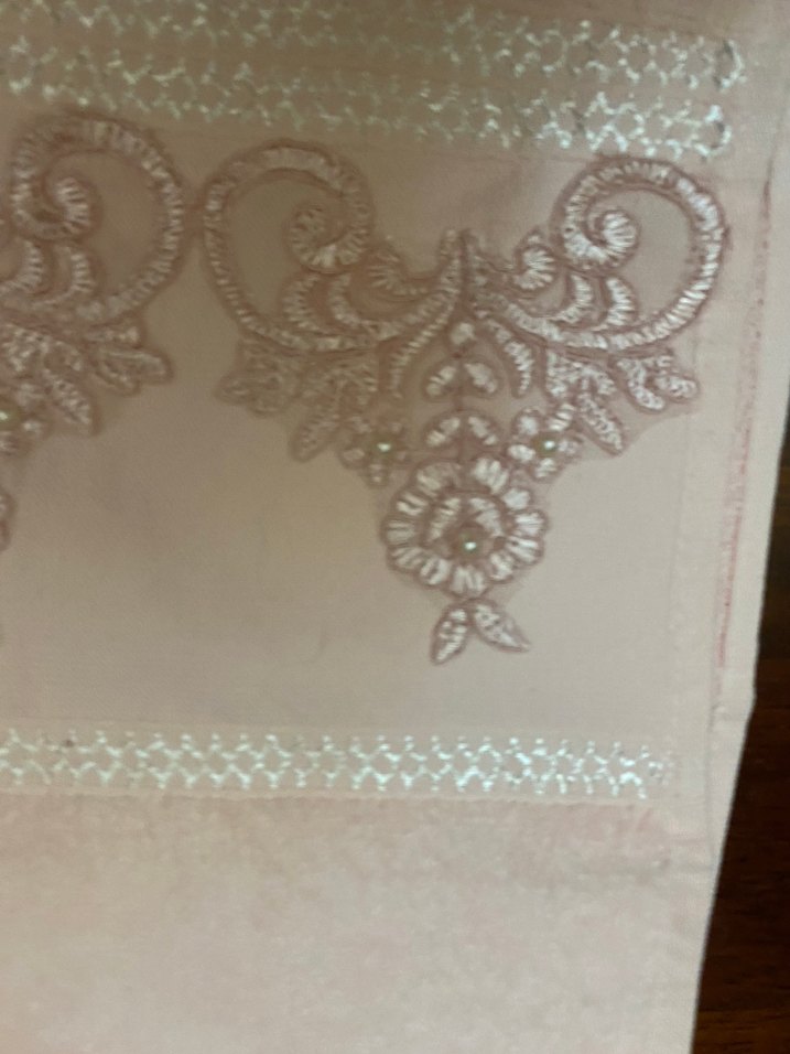 Bej Nakışlı Havlu - Görsel 2