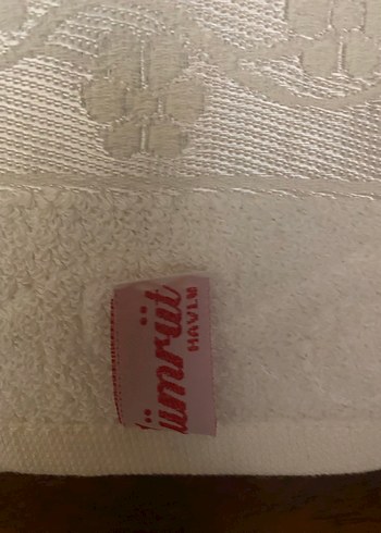 İnci Detaylı İşlemeli Beyaz Havlu - Görsel 4