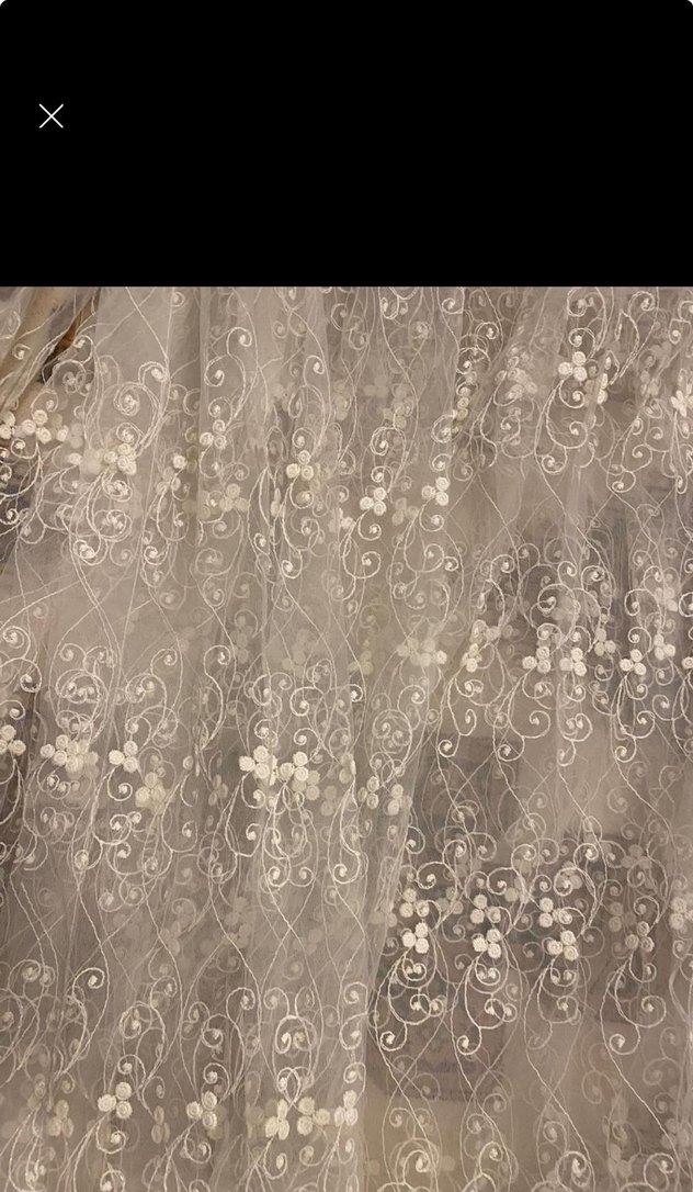 Nakışlı Beyaz Bohem Perde iki parça - Görsel 3