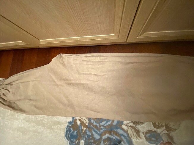 Özel dikim beli lastikli pantolon