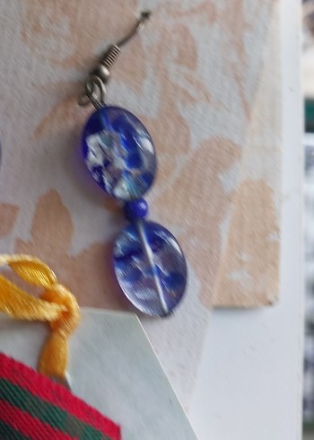 Renkli Mini Boncuklu Küpeler - Görsel 4