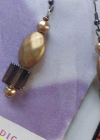 Renkli Mini Boncuklu Küpeler - Görsel 10