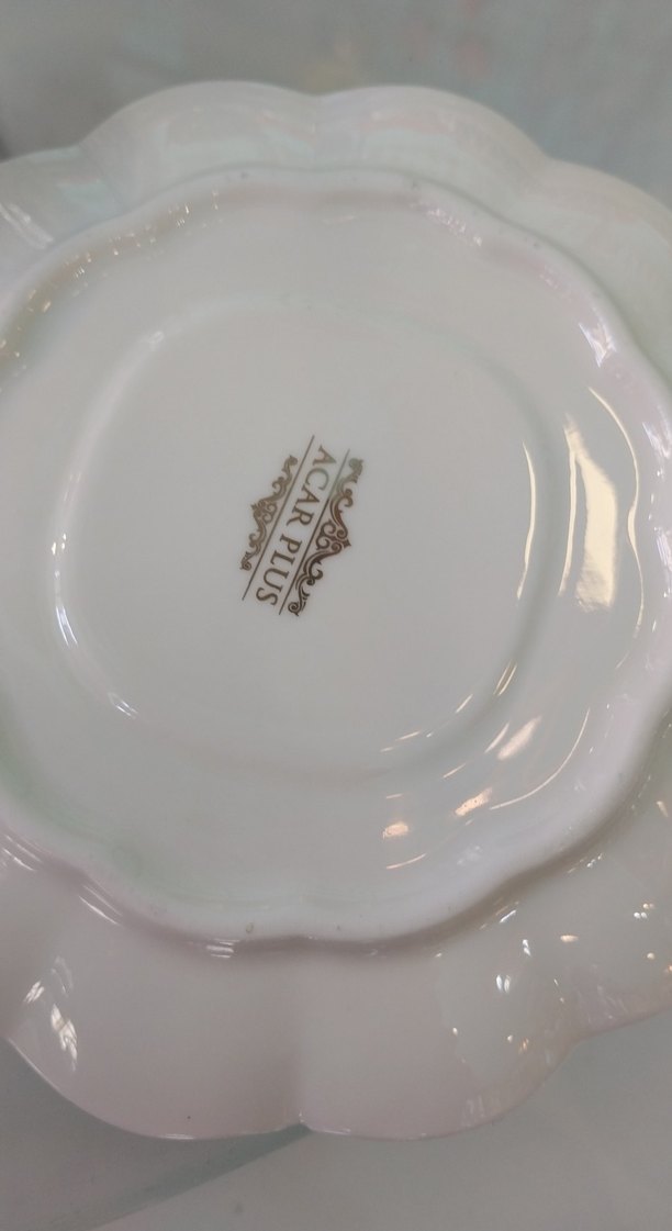 Roma Rakamlı Beyaz Fincan ve Tabak Seti - Görsel 3