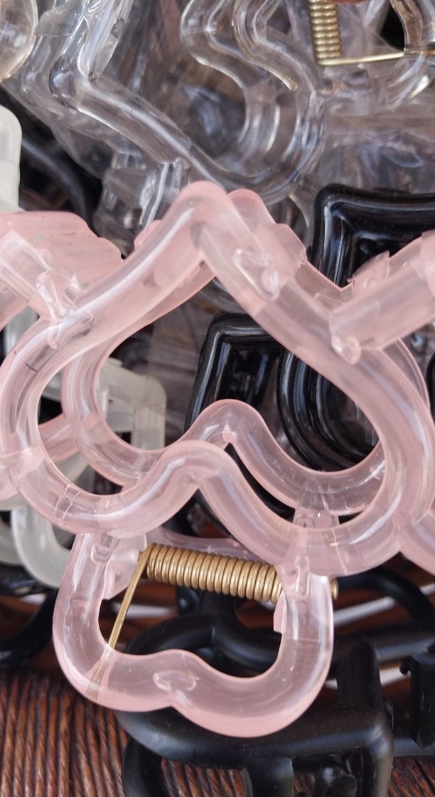 Zincir Detaylı Renkli Cam Saç Tokası - Görsel 4