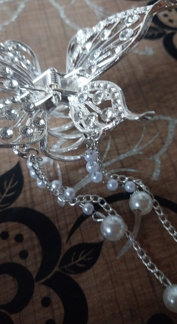 Zincir Detaylı Metal Kelebek Toka - Görsel 2