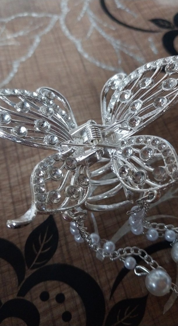 Zincir Detaylı Metal Kelebek Toka - Görsel 5