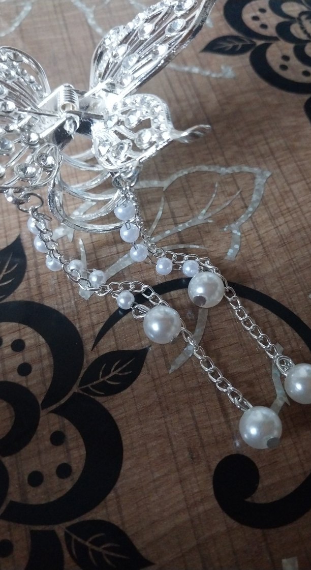 Zincir Detaylı Metal Kelebek Toka - Görsel 3