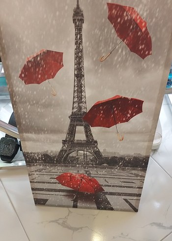 Baskılı Paris Kulesi Desenli Kadın Şemsiye - Görsel 2