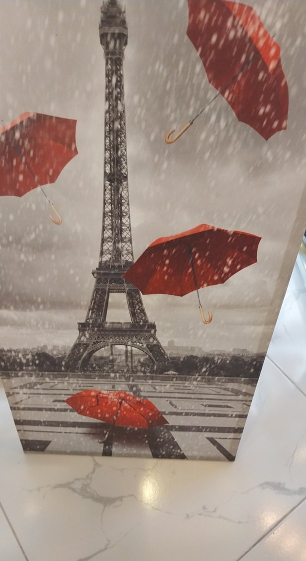 Baskılı Paris Kulesi Desenli Kadın Şemsiye - Görsel 3