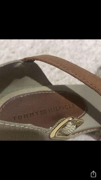 36 Beden camel Renk Tommy dolgu sandalet