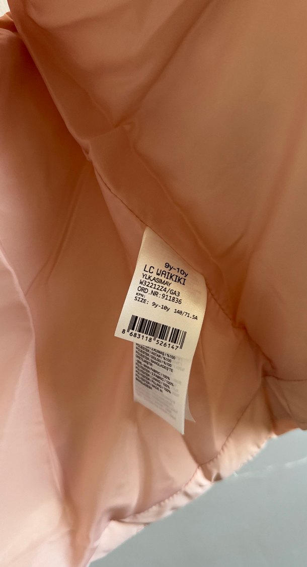 Kız Çocuk Pembe Kürklü Kapüşonlu Yelek - Görsel 4