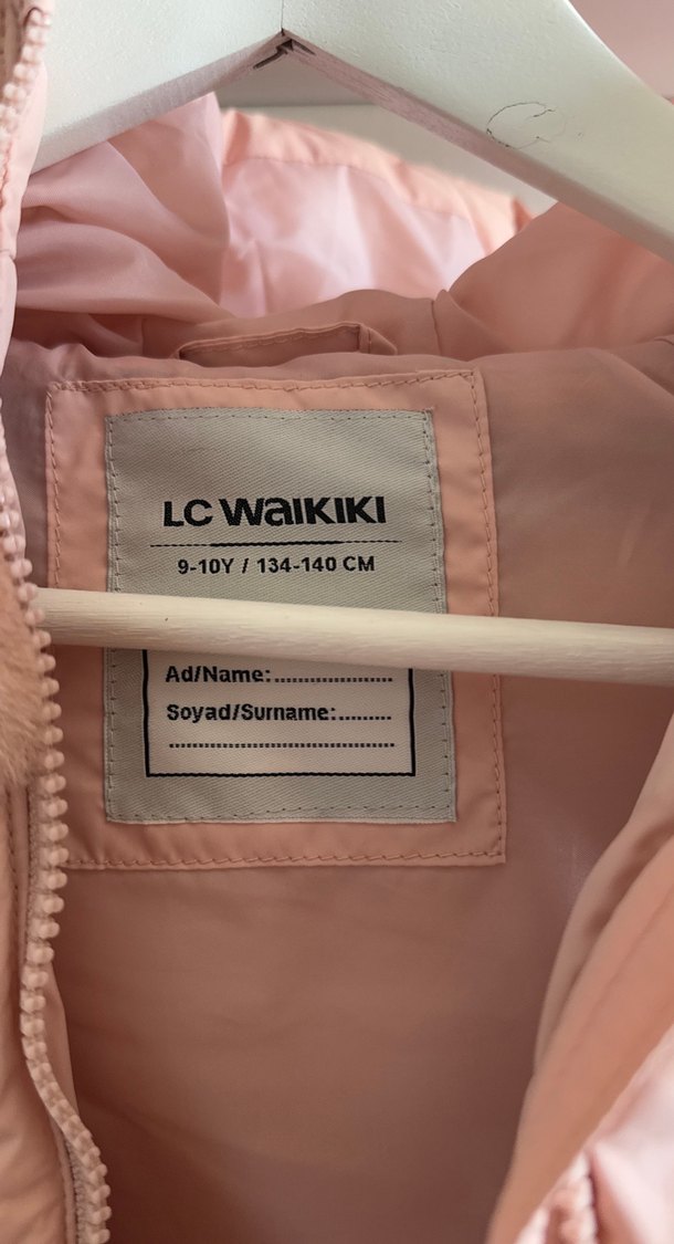 Kız Çocuk Pembe Kürklü Kapüşonlu Yelek - Görsel 2