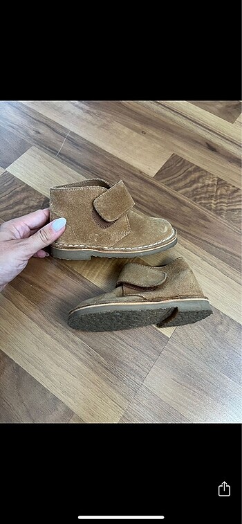 22 Beden camel Renk Süet çocuk botu
