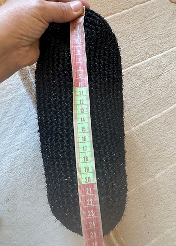 Siyah Örgü Kadın Portföy Çanta - Görsel 4