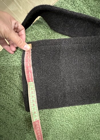 Kahverengi kaşmir kaban. - Görsel 8