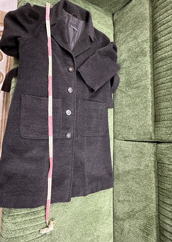 Kahverengi kaşmir kaban. - Görsel 10