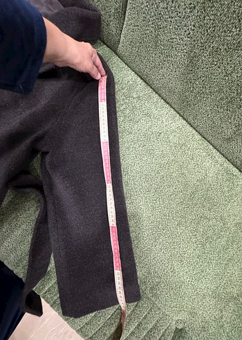 Kahverengi kaşmir kaban. - Görsel 6