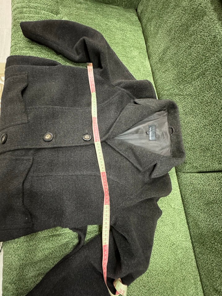 Kahverengi kaşmir kaban. - Görsel 5