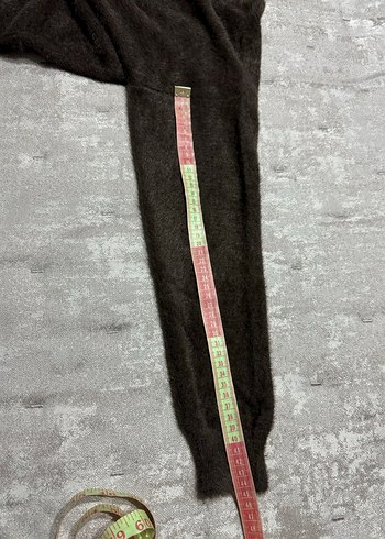 Bohem Çiçek Desenli Örgü Kahverengi Kazak - Görsel 7