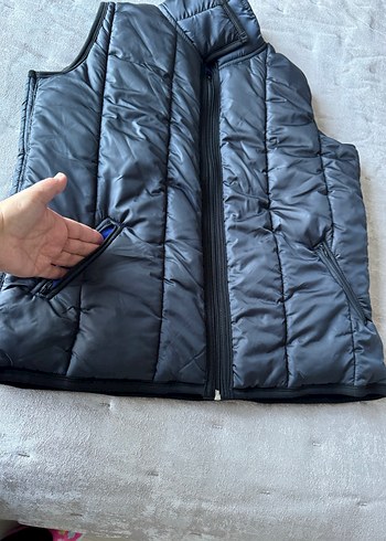 Lacivert Fermuarlı Unisex Yelek - Görsel 3