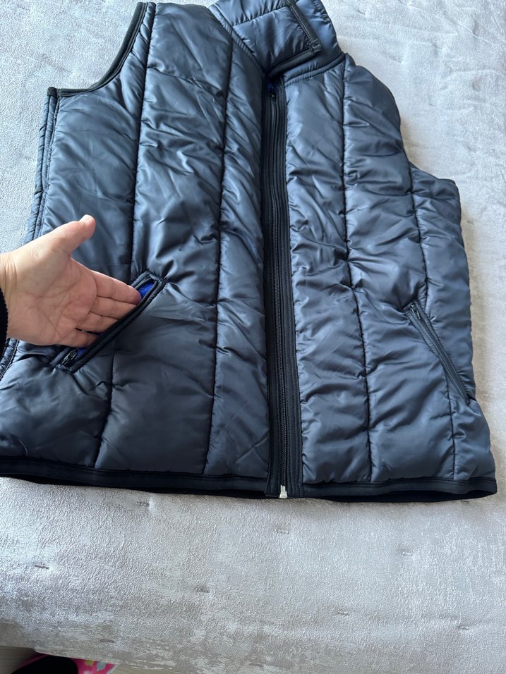 Lacivert Fermuarlı Unisex Yelek - Görsel 3