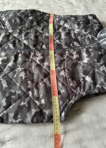 Erkek Gri Kamuflaj Fermuarlı Yelek - Görsel 4