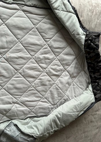 Erkek Gri Kamuflaj Fermuarlı Yelek - Görsel 3