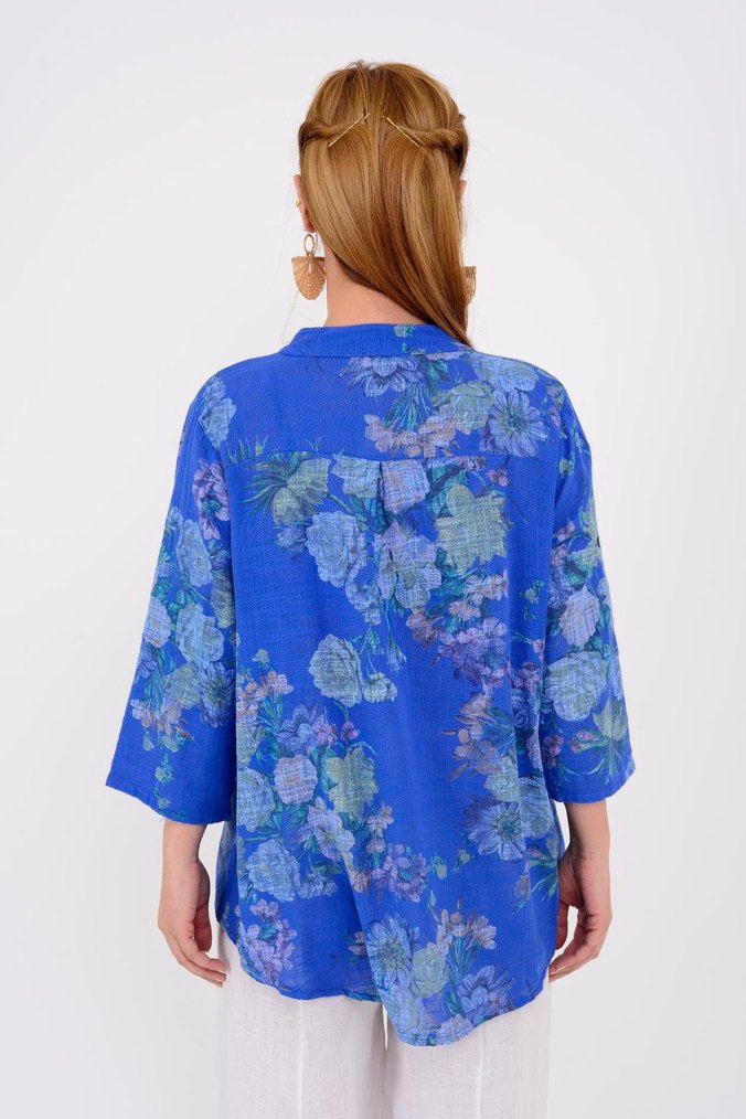 Bohem Uzun Kollu Mini Kimono - Görsel 2