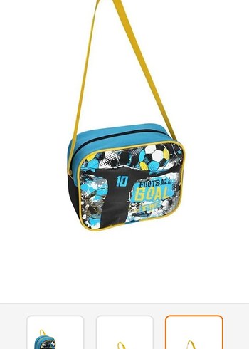 Renkli Futbol Temalı Çocuk Okul Çantası - Görsel 6