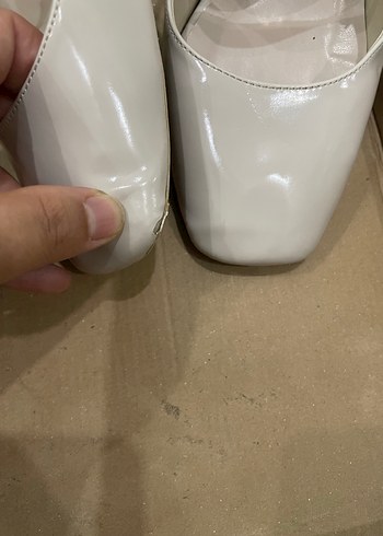 Diğer Bej Tokalı Kadın Topuklu Ayakkabı