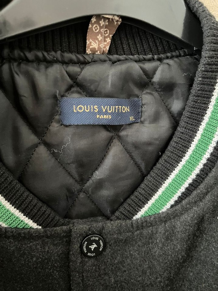 Erkek Kadın Deri Ceket Baskılı Lois Voitton orijinal ceket mont - Görsel 3