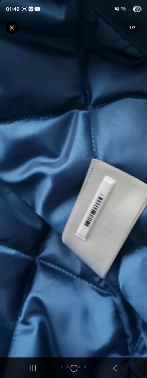 Unisex  Lacivert Fermuarlı  Ceket Mont - Görsel 5